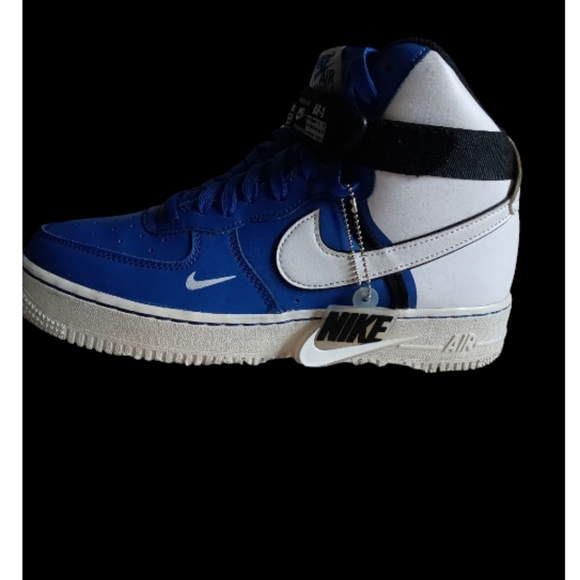 NIKE AIR FORCE 1 HIGH LV8 2 GS GAME ROYAL BLUE - Picture 4 of 11